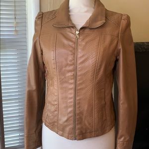 Faux leather jacket!